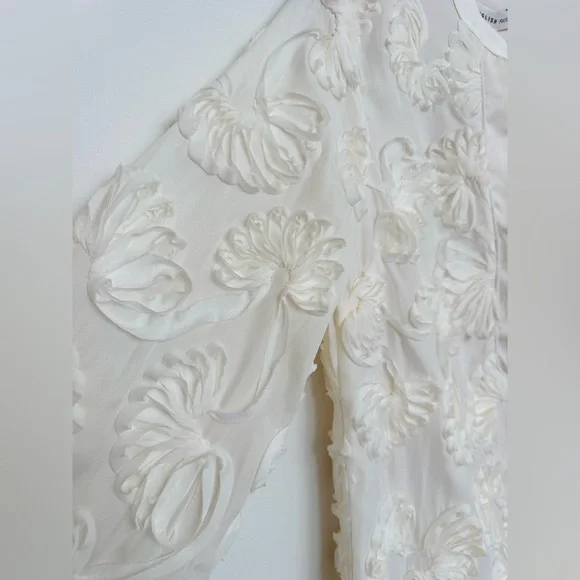 English Factory SCULPTED FLORAL MINI DRESS - size small - NWT - ivory - Picture 11 of 11